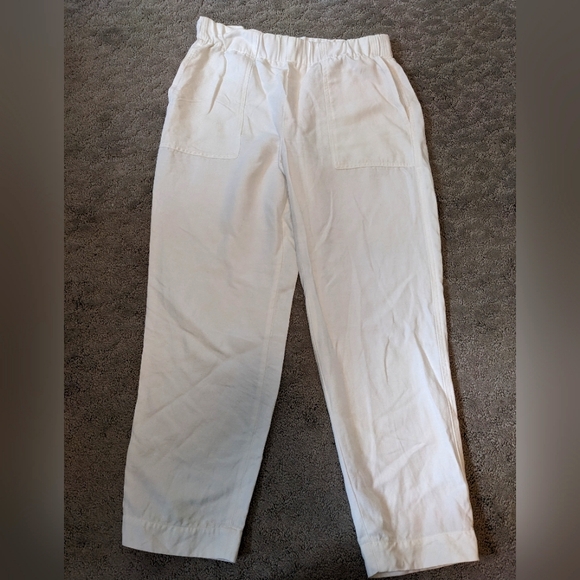 Banana Republic linen blend white pants - Picture 1 of 6